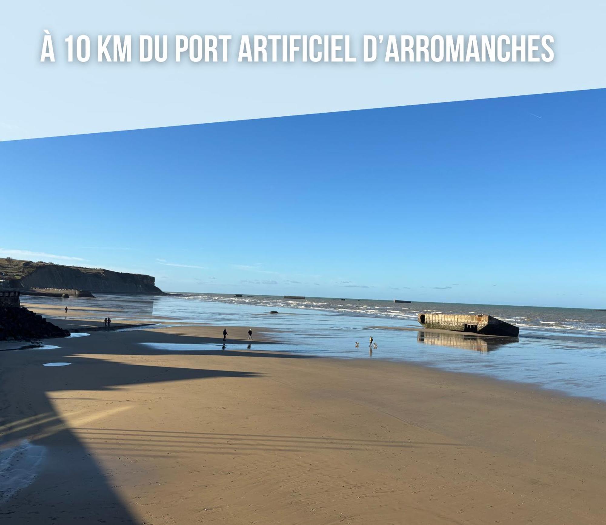 Nid De Pie Grand Duplex Lumineux Cadre Verdoyant Calme A 5 Mn De La Pres Port En Bessin, Bayeux, Omaha Beach, Apartment